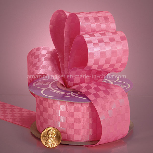 Luxurious Dobby Weave Satin Ribbon for Home Decoration (AM-SR044)
