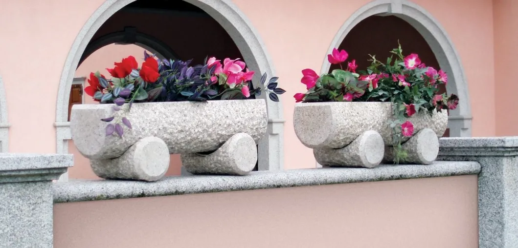 Natural Stone Granite Carved Garden Flower Pot for Garden/Stone Sculpture