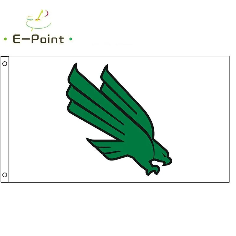 Ncaa North Texas Mean Green Polyester Flag Banner