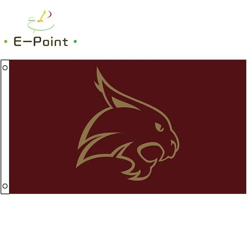 Ncaa Texas State Bobcats Flag High Quality Custom Sports Flags Roadside Banner Decoration Flying Home & Garden Flag Festive Gifts