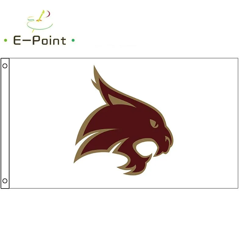 Ncaa Texas State Bobcats Flag High Quality Custom Sports Flags Roadside Banner Decoration Flying Home & Garden Flag Festive Gifts