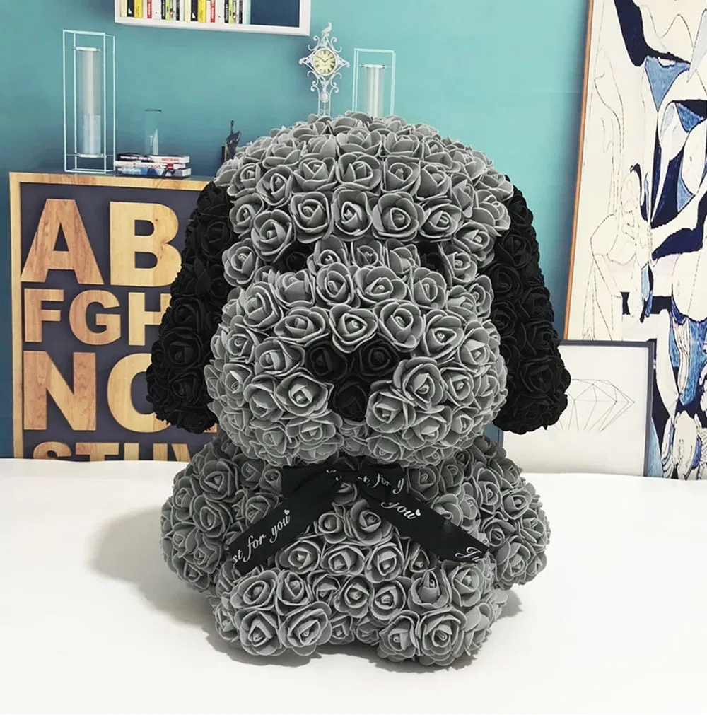 Newly Designed Artificial Foam Flower Valentine′s Day Gift Immortal Simulation Mini Rose Bouquet Simulation Flower