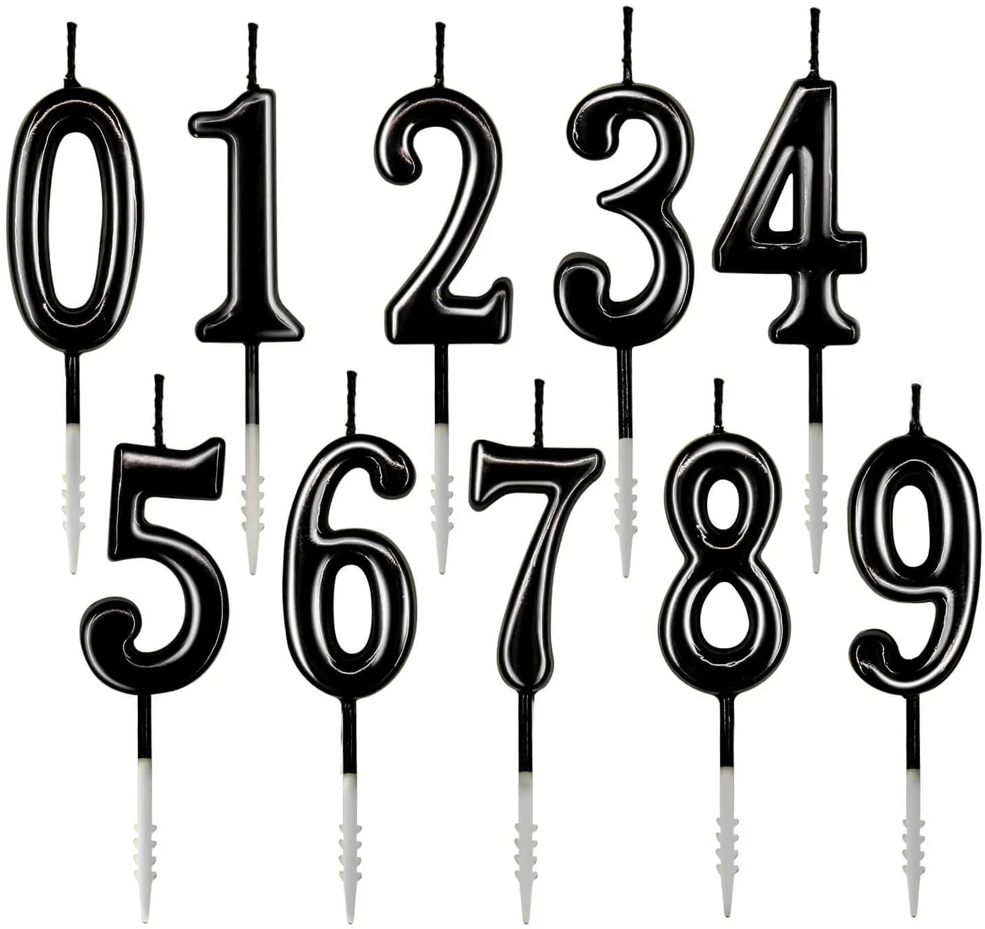 Numeral Birthday Candles - Cake Candles Number 0-9