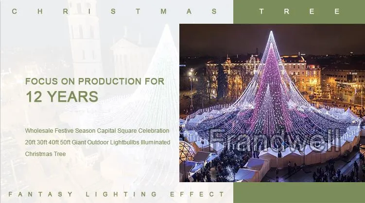 Outdoor Christmas Decoration Giant Christmas Tree for Sale