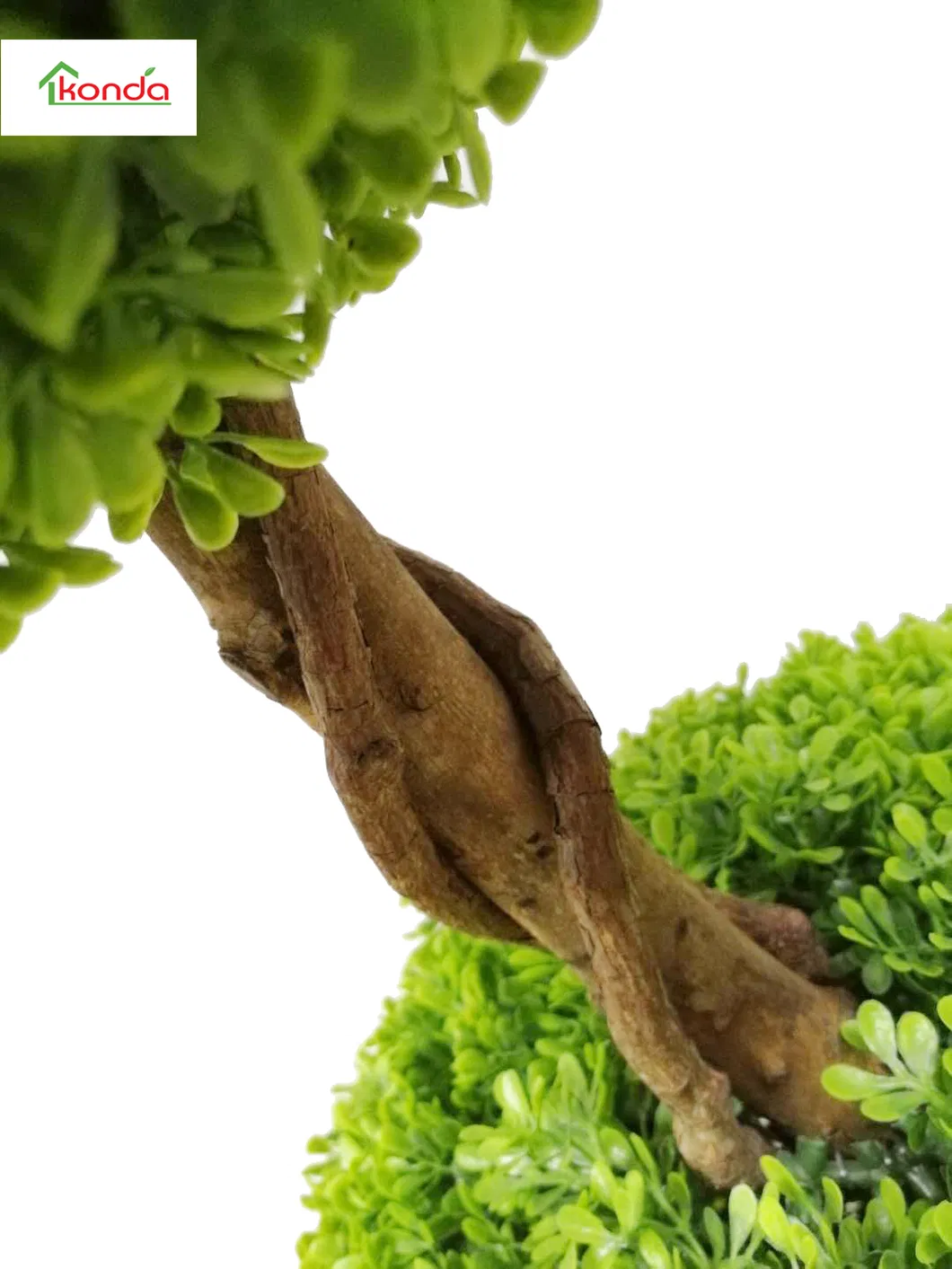 Outdoor Plastic Artificial Boxwood Spiral Topiary Artificial Spiral Tree Plant