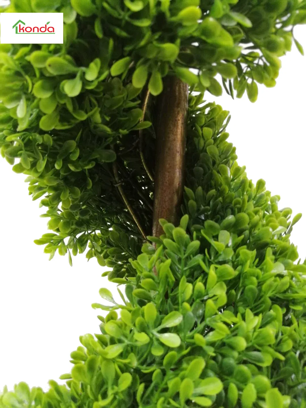 Outdoor Plastic Artificial Boxwood Spiral Topiary Artificial Spiral Tree Plant