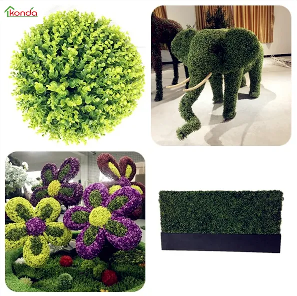Outdoor Plastic Artificial Boxwood Spiral Topiary Artificial Spiral Tree Plant