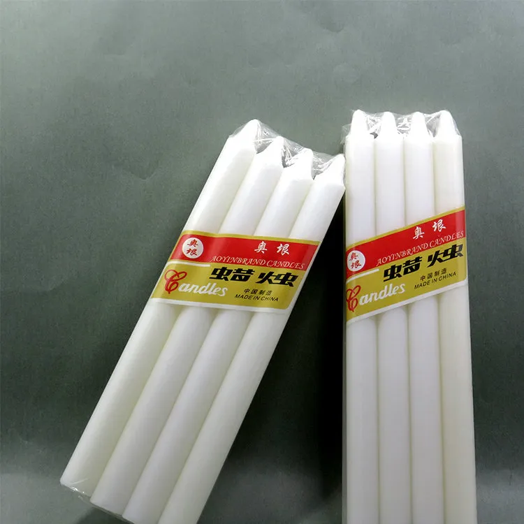 Paraffin Wax Candle 2.0cm*19cm 49g White Candle 7hours ′burning Time