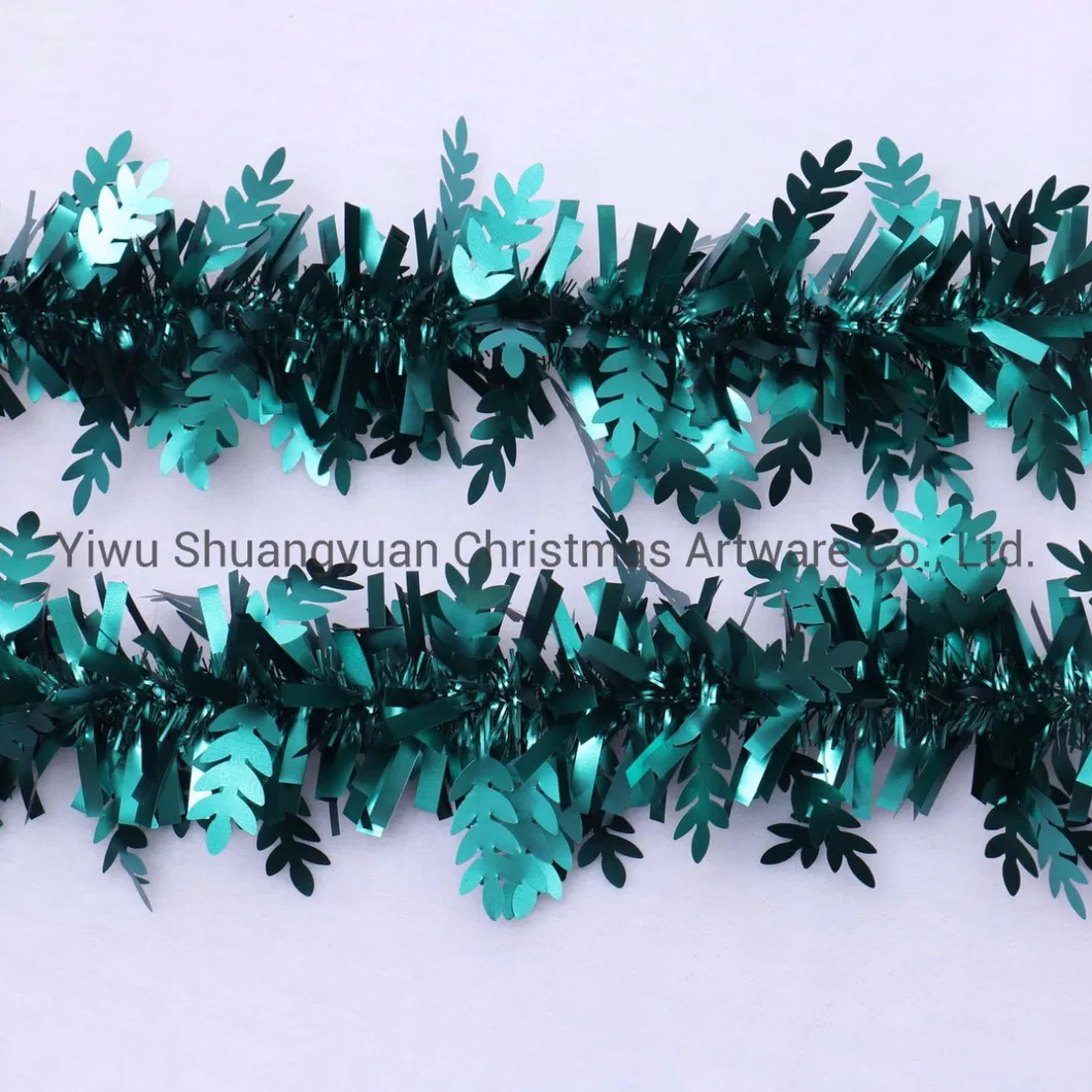 Pet Material Tree Hanging Ornaments Home Decoration Tinsel Garland