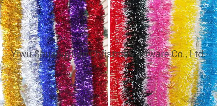 Pet Material Tree Hanging Ornaments Home Decoration Tinsel Garland