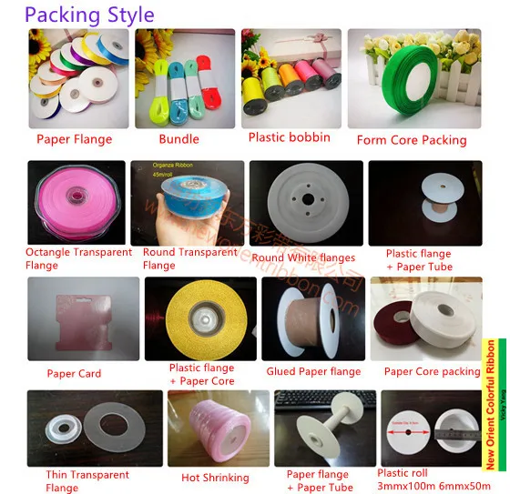 Polyester Printing Double/Single Face Satin Ribbon Sheer Organza Ribbon Taffeta Gingham Hemp Ribbon Metallic Ribbon for Gifts/Christmas/Xmas/Packing/Wrapping