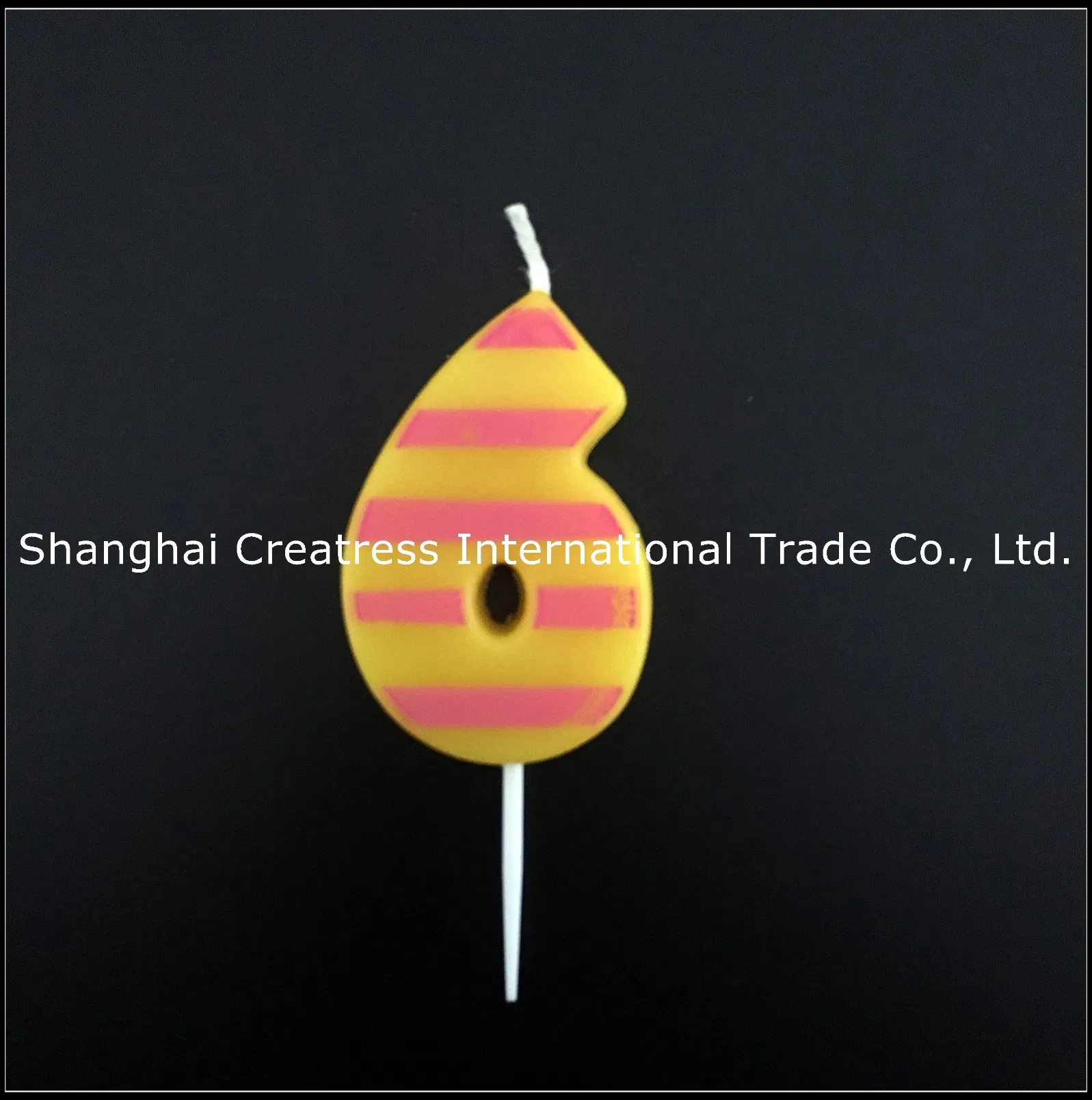 Popular Unscented 100% Paraffin Wax Yellow Number 3 Candle Outlet