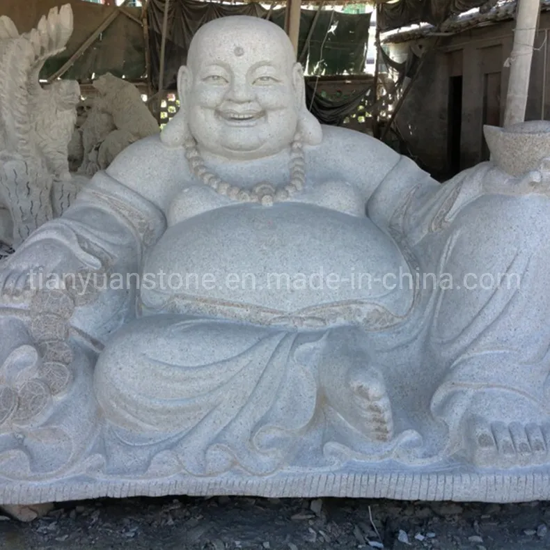 Stone Cast Buddha Statue Mold Giant Solid Granite Laughing Buddha Statue