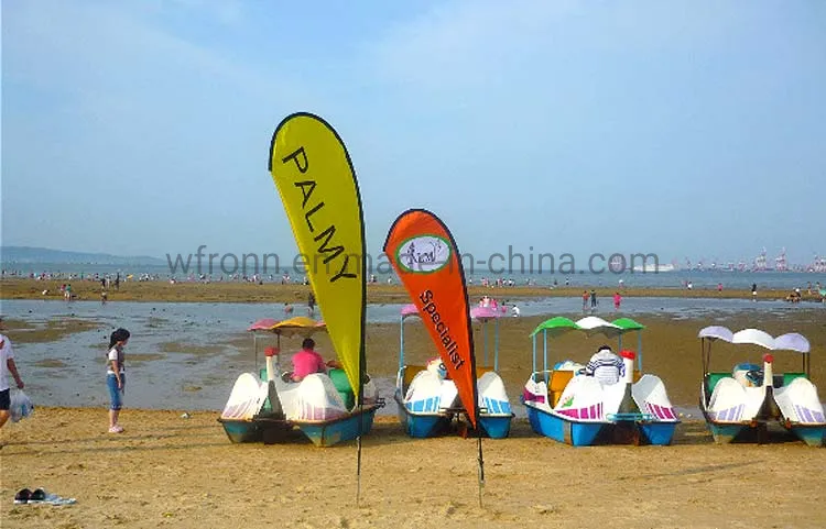 Street Standing Advertising Exhibition Feather Wind Banner Outdoor Flying Flag