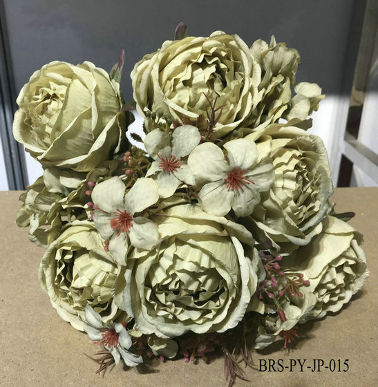 Top Quality Artificial Silk European Big Peony Bouquet Bunch Flower for Home and Wedding Decoration