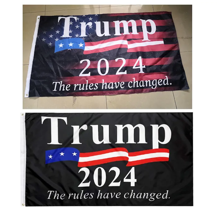 Trump Banners High Quality Cheap 100d Polyester 3X5FT Digital Printed Custom 2024 Trump Flags
