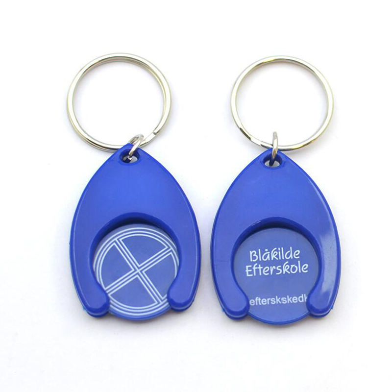 Wholesale Plastic Supermarket Shopping Trolley Cheap Caddy Custom Metal Euro Token Coin Key Holder