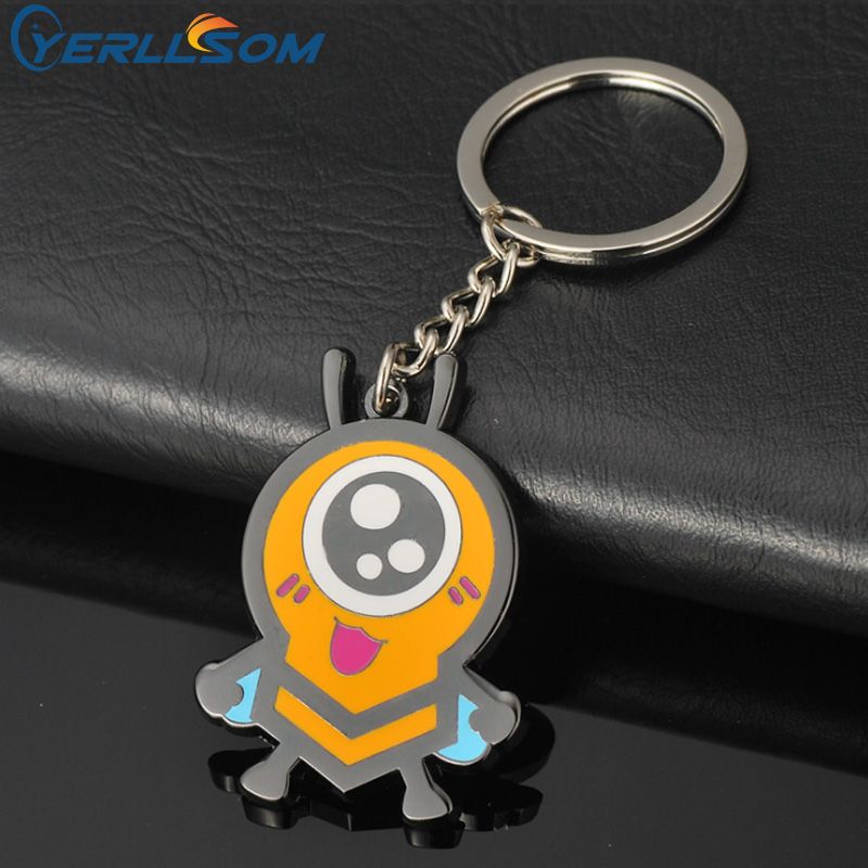 Yerllsom Factory Bespoke Keyring Plate Customized Metal Letter Keychain Y21032902
